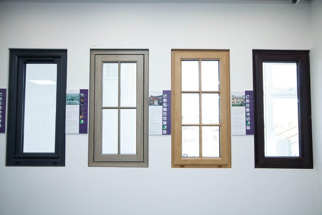 Coloured upvc windows