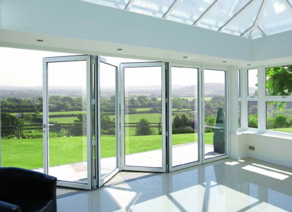 white color bi fold doors for london homes