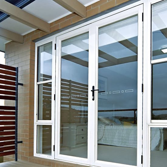 Aluminium hinged door