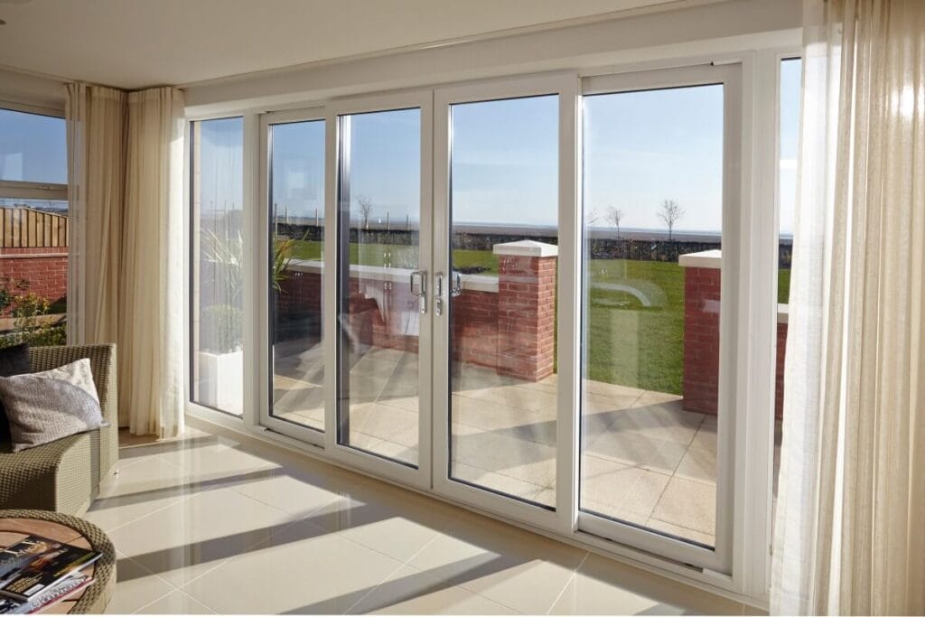 4 panel upvc sliding patio doors